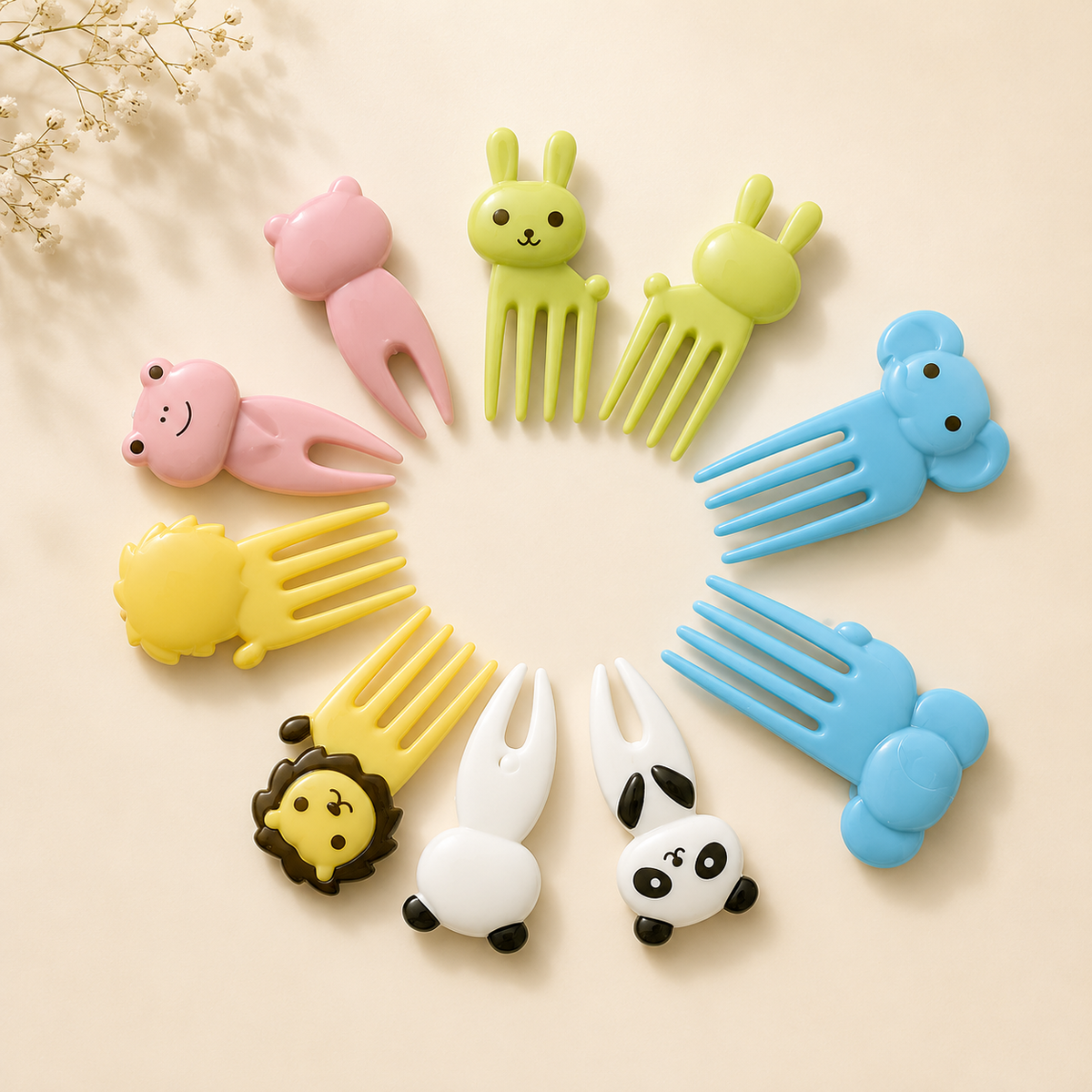 KINLY™ Little Bites Fruit Forks (10pcs)
